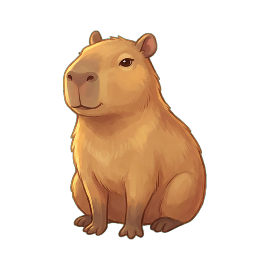 a capybara dozing in the meadow