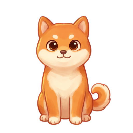shiba inu as a young